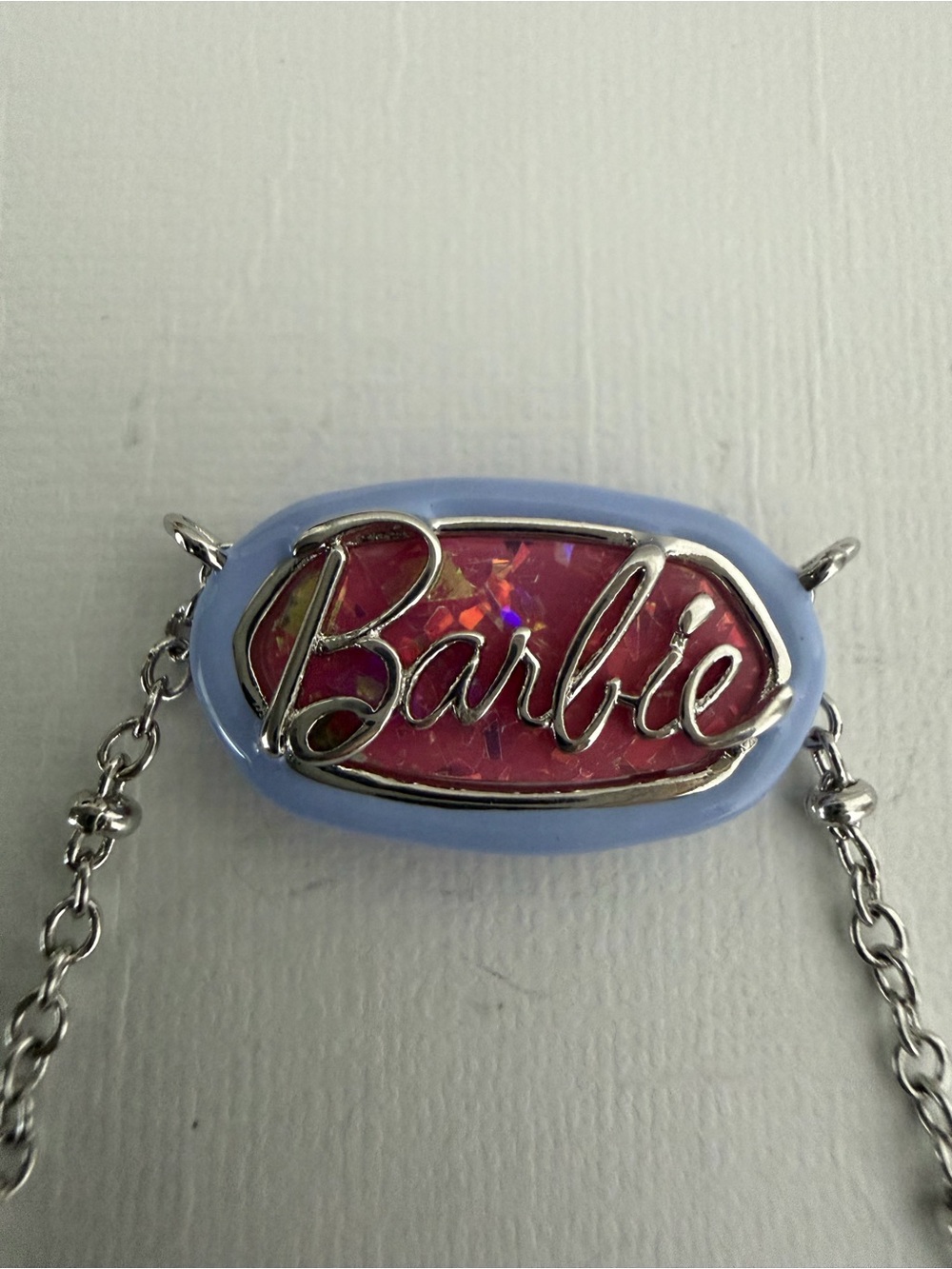 Barbie™ x Kendra Scott Silver Elisa Satellite Reversible Necklace NWT Rare